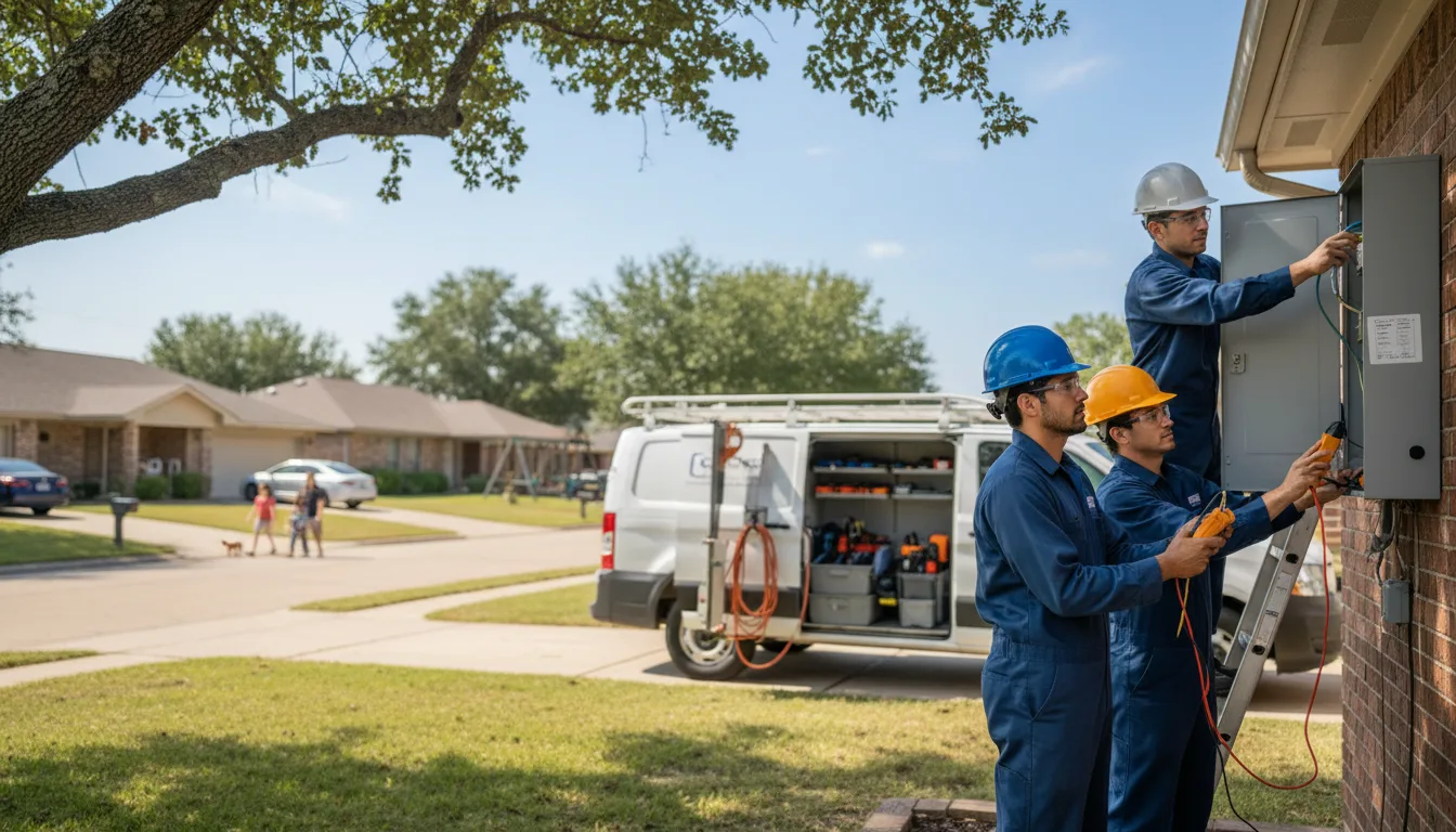 Certified electrician providing emergency electrical services in Rockham, SD